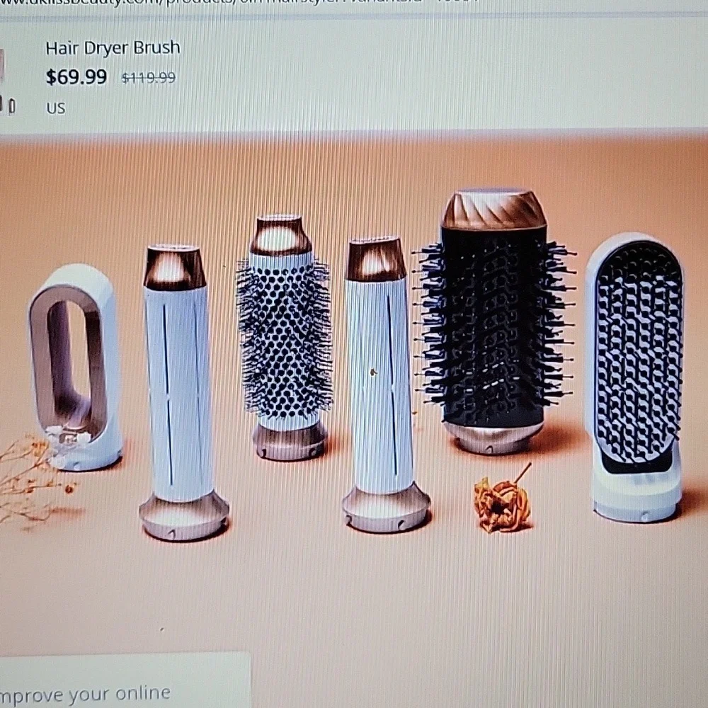 Ukliss 6 in 1 multi function hair styler Salon grade 360° swivel cord New in boX